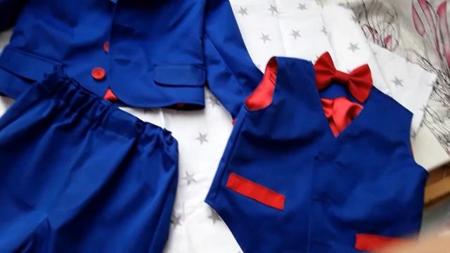 Костюм на годик для мальчика, пиджак,брюки и жилетка. смотреть онлайн