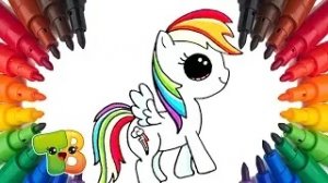 Рисовашка Как нарисовать поняшку из мультика my little pony How to draw my little pony