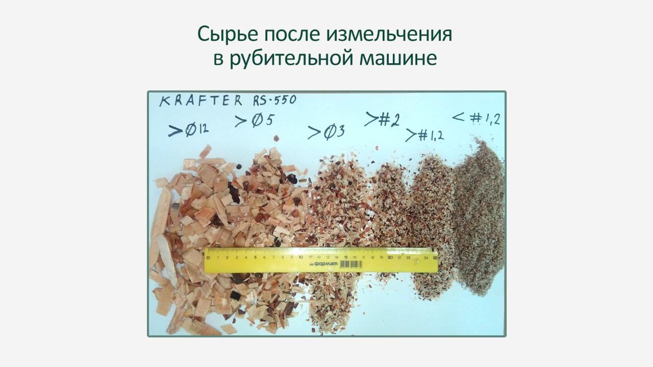 Участок измельчения горбыля