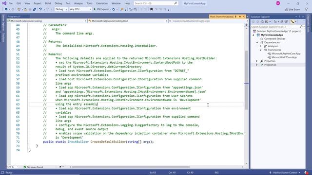 (#6) Convert console application to web application in asp.net core | WebHostBuilder in .net core