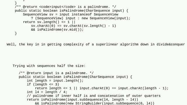Codereview: Recursive palindrome check