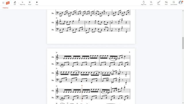 Rush E by Sheet Music Boss - Oboe and Bassoon Duet