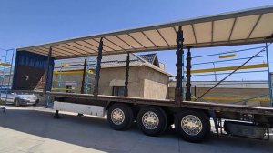 Процесс установки тента на крышу фуры Спецукрытия