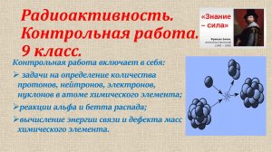 контрольная работа по атомной и ядерной физике в 9 классе