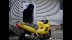 Suzuki GSX 600F Katana exhaust sound compilation