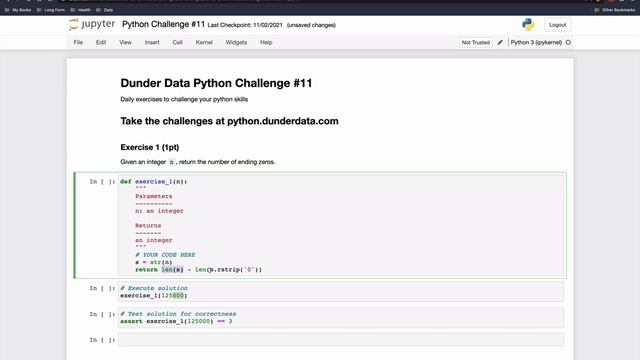Dunder Data Python Challenge #11 смотреть онлайн