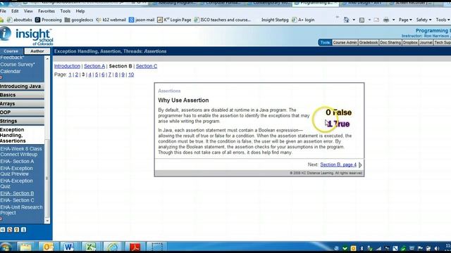 Java: Exceptions Handling and Assertions unit смотреть онлайн