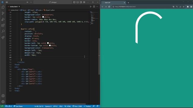 Create a CHAT GPT LOGO using HTML and CSS Programming