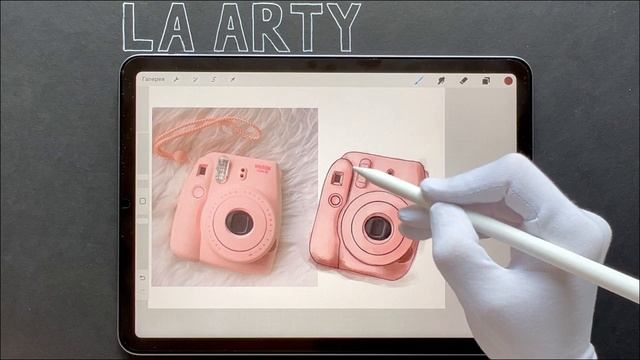 Рисуем Polaroid в Прокриэйт | Digital art in Procreate | Уроки рисования для начинающих
