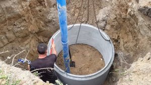 Кессон для скважины. Зимний водопровод