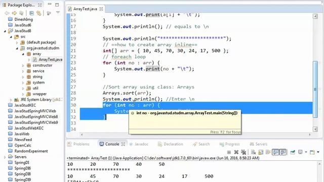 Arrays for For each in Java [Nepali] смотреть онлайн