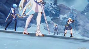 Ивент - Бой с клоном Альбедо. Версия Genshin Impact 2.3 «Белая пыль и снежная тень»