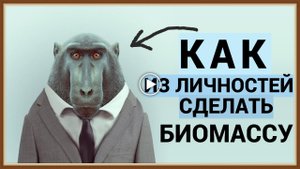 КАК ИЗ ЛИЧНОСТЕЙ СДЕЛАТЬ БИОМАССУ