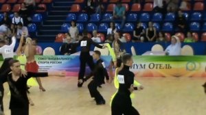 Спортивные бальные танцы. Василевский Илья - Стельникова Кристина. Огни Москвы 2015