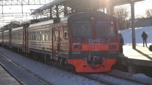 Электропоезд ЭД4М-0183 платформа Нагатинская