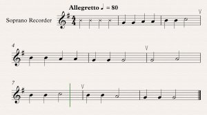 РНП "Как под горкой, под горой" видео-минусовка и ноты для блокфлейты, темп 80