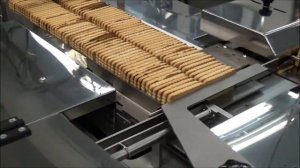 Новинка. Линия подачи печенья стопками на ребре