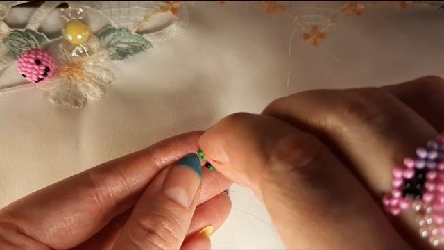 Колечко лягушонок КЕРОППИ из бисера? Beaded Ring KEROPPI? #DIY #jelljewellery