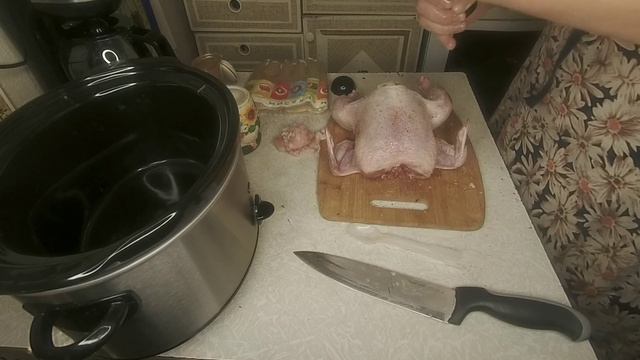 Курица в медленноварке