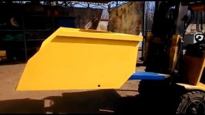 Ковш на вилочный погрузчик для уборки снега, песка, гравия.