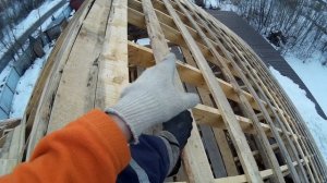 Обрешетка, свесы кровли | Строительный марафон день 73-76 | Евгений Столев