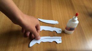Как сделать нож Фальшион из бумаги