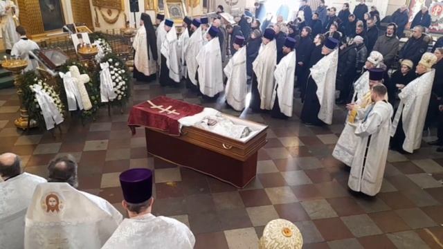 Отпевание протоиерея Бориса Глебова смотреть онлайн