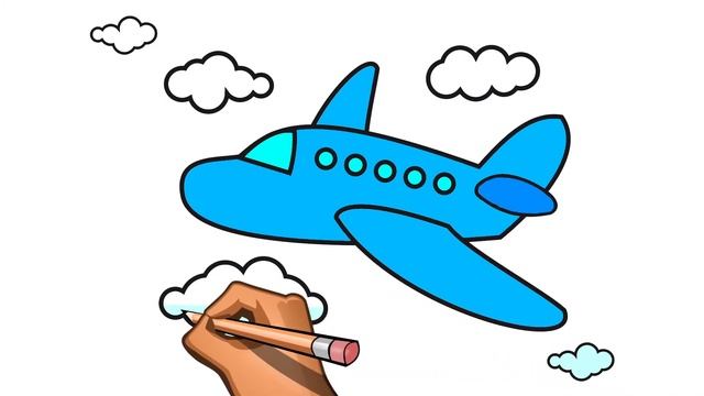 РАСКРАСКИ #6 | УЧИМ ЦВЕТА. РИСУЕМ САМОЛЁТ И ЁЖИКА смотреть онлайн