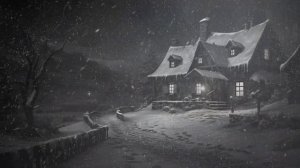 Звуки ночной метели, метели и зимнего ветра для сна?️Метель Метель Тёмный Экран❄️