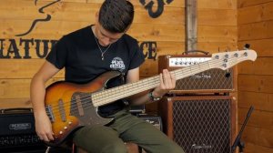 Xotic XJ 1T Lightweight 5 string Bass 3 Tone Burst Maple Neck