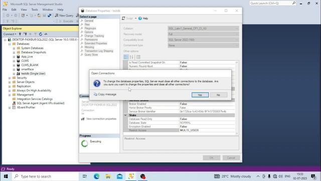 SQL Database Stuck in Single User Mode | Online Coding Class
