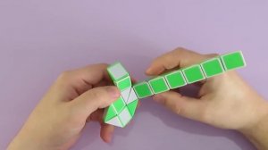 ПОПУГАЙ ? из змейки Рубика 24 элемента. Фигура № 66