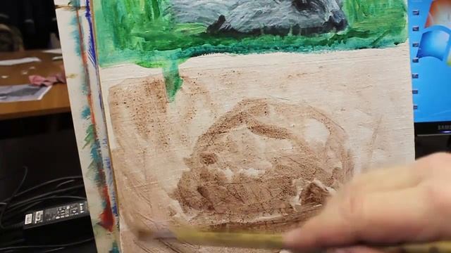 Рисуем ёжиков разными живописными методами смотреть онлайн