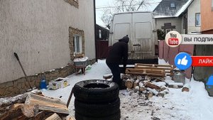 Как быстро и легко поколоть дрова без нагрузки на спину