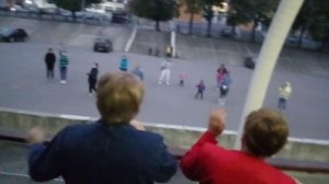 Отплытие. Теплоход "Михаил Кутузов".