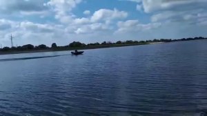 Выход на глисс лодки из ПНД 3,2 метра с мотором 5 л.с.