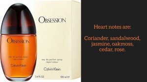 Obsession Calvin Klein Perfume and Fragrance Women