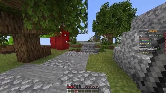 КОТИК МАЛЫШ и КРОЛЯ БАФФИ В BED WARS! НО КТО ПОБЕДИТ БЕД ВАРС МАЙНКРАФТ ЧЕЛЛЕНДЖ! ИСПОЛЬЗУЮ ТРОЛЛИН