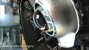 Установка линз с AFS на Prado 150   Автотехцентр Prado Tuning