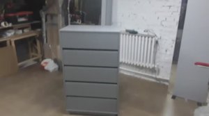 Комод без ручек из ЛДСП Egger Серый пыльный | 1190 х 700 х 400