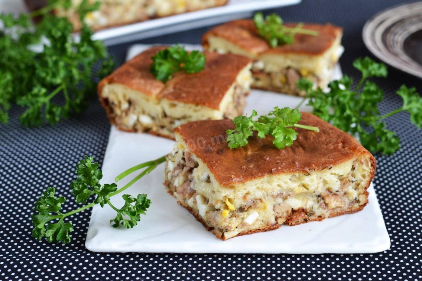 Начинка для пирога из рыбы с рисом и яйцом