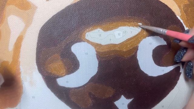 Картина по номерам «Собака» 15/28. Paint by number "Dog" 15/28. смотреть онлайн