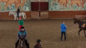 Первые занятия в конно-спортивном комплексе "Олимпия", п. Боровский