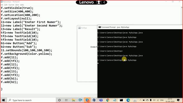 #90 Java GUI Programming | How to Create An U.I(User Interface)Using AWT & Swing In Java  Tutorials
