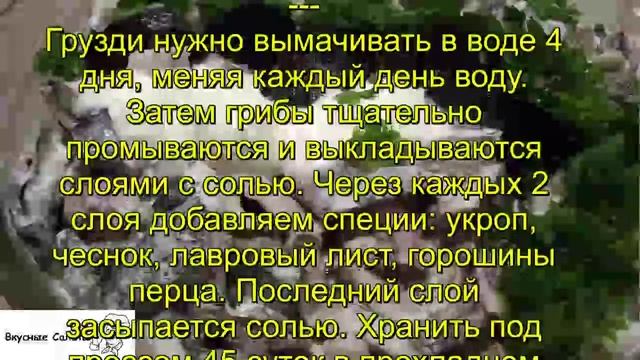 Соленые грузди в сметане смотреть онлайн