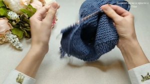 Вяжем шапочку - чепчик для малыша 3 часть