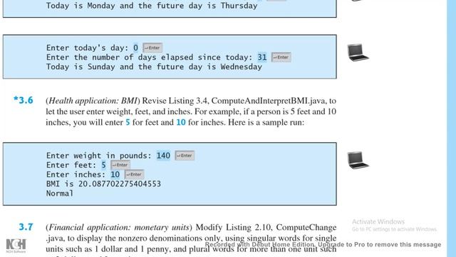 Introduction To Java Programming   Exercise 3 6b