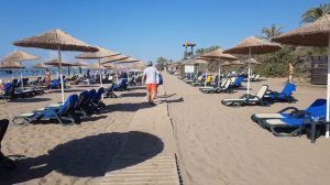 Турция, Белек. Обзор пляжа отеля AQUAWORLD BELEK BY MP HOTELS 5*. Октябрь 2020