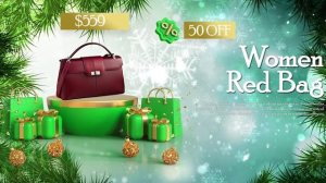 Новогодняя распродажа_Videohive Christmas Sale_green branches_DIZAYNPROJECT