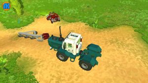 👵 БАБКА ПАШЕТ ПОЛЕ НА ТРАКТОРЕ 🚜 МУЛЬТИК для ДЕТЕЙ про СЕЛЬХОЗ МАШИНЫ 🌳